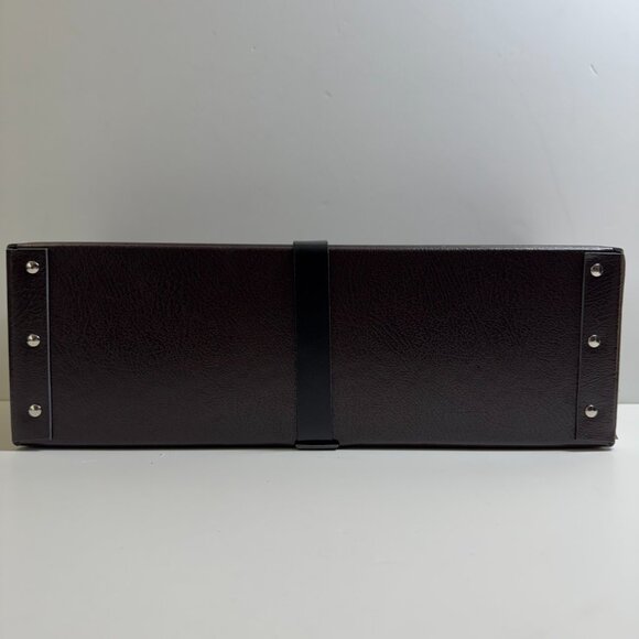 Alaia shoe box Storage Box Brown Belt Closure Black Buckle 13.5"x4.5"x5" - Picture 2 of 6